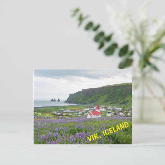 VIK, IJSLAND BRIEFKAART (Staand voorkant)