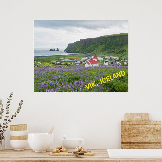 VIK, IJSLAND POSTER (Keuken)