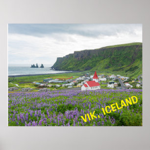VIK, IJSLAND POSTER