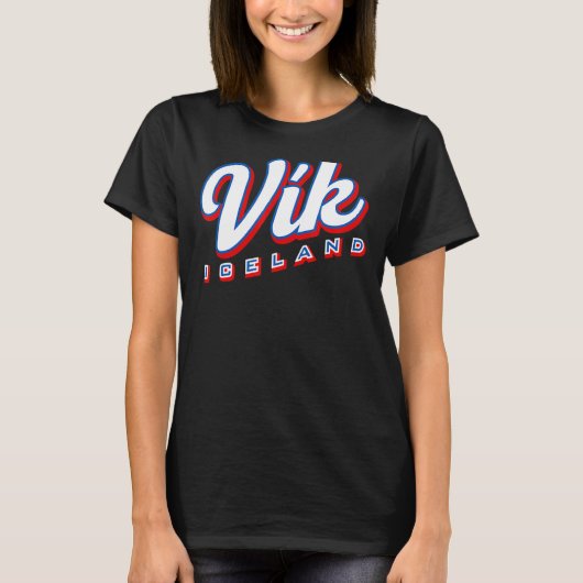 Vik IJsland T-shirt (Voorkant)