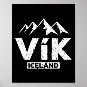 Vik IJslandse Pride Zwarte Zandstranden Gla Poster