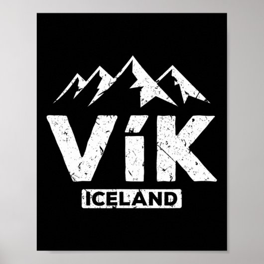 Vik IJslandse Pride Zwarte Zandstranden Gla Poster (Voorkant)