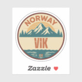 Vik, Norge Noorwegen Sticker (Vel)