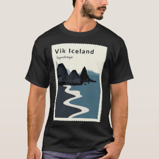 Vik Reynisfjara Black Sand Beach IJsland T-shirt