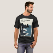 Vik Reynisfjara Black Sand Beach IJsland T-shirt (Voorkant volledig)