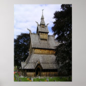 Vik Stave Church Poster (Voorkant)