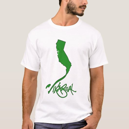 Vikareal California (emerald) T-shirt (Voorkant)
