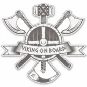 Viking aan boord sticker (Voorkant)