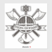 Viking aan boord sticker (Vel)