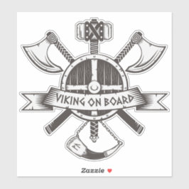 Viking aan boord sticker