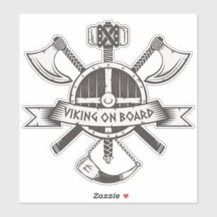 Viking aan boord sticker