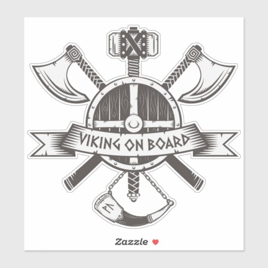 Viking aan boord sticker (Vel)