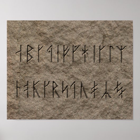 Viking Alphabet Poster (Voorkant)