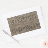 Viking Alphabet Rechthoekige Sticker (Envelop)