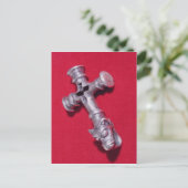 Viking amulet in de vorm van een kruis briefkaart (Staand voorkant)