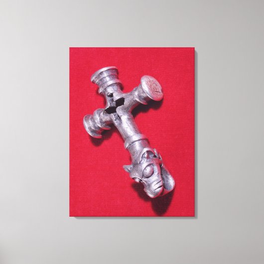 Viking amulet in de vorm van een kruis canvas afdruk (Voorkant)