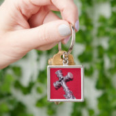Viking amulet in de vorm van een kruis sleutelhanger (Hand)