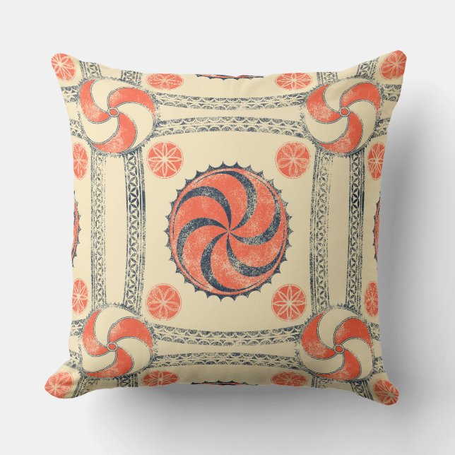 Viking Amulet Solar Sign Sierkussen (Voorkant)