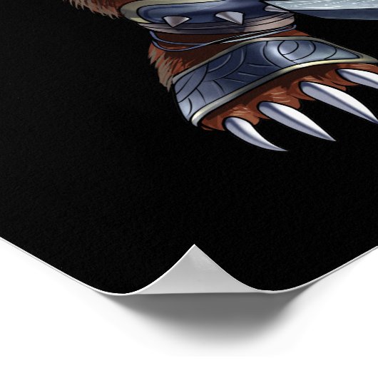 Viking Archer Riding War Beer Poster (Hoek)