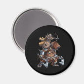 Viking Archer Riding War Magneet (Voorkant / Achterkant)