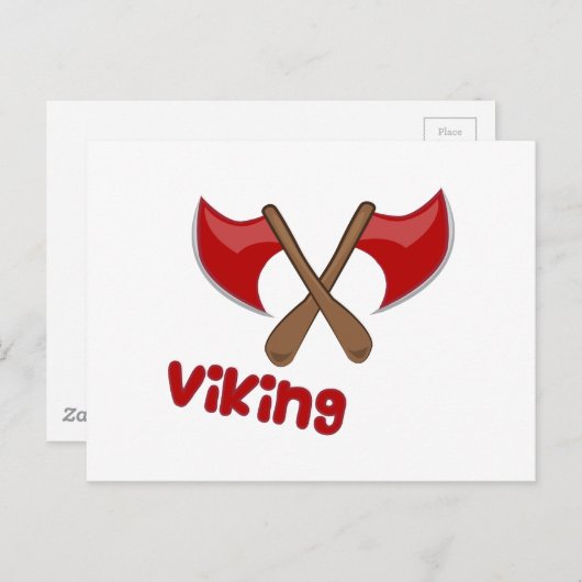 Viking Ax Briefkaart (Voorkant / Achterkant)