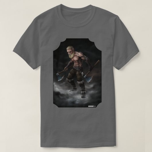 Viking Ax Roleplay Reenact T-shirt (Design voorkant)