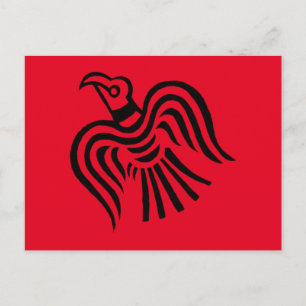 Viking Banner Raven Symbol Briefkaart