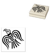 Viking Banner Raven Symbol Rubberstempel (Gestempeld)