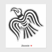 Viking Banner Raven Symbol Sticker (Vel)