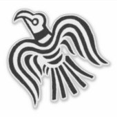 Viking Banner Raven Symbol Sticker (Voorkant)