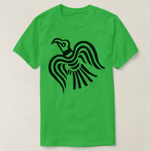 Viking Banner Raven Symbol T-shirt (Design voorkant)