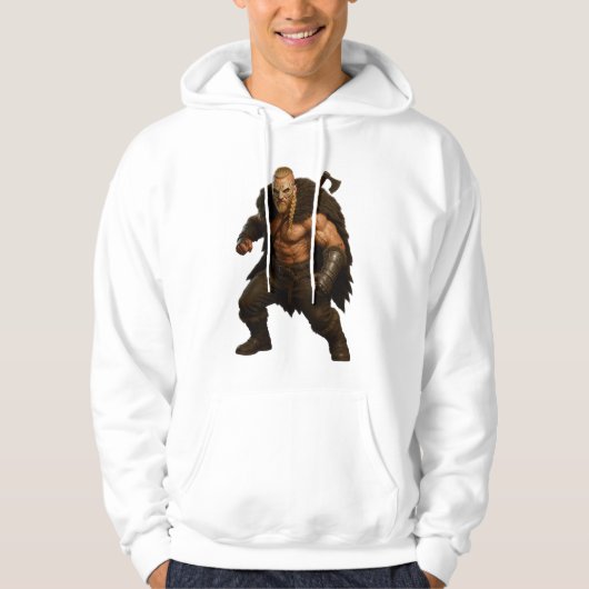 Viking Barbaar Held Hoodie (Voorkant)