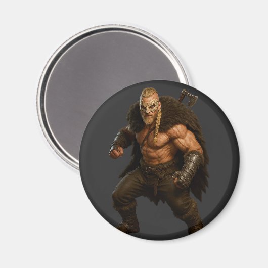 Viking Barbaarse Held Magneet (Voorkant / Achterkant)