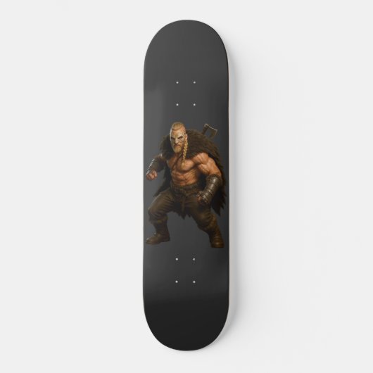 Viking Barbaarse Held Skateboard (Voorkant)