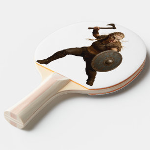 Viking Barbaarse Helden Ping Pong Paddle Tafeltennisbatje