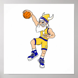 Viking basketbalslam poster