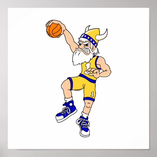 Viking basketbalslam poster (Voorkant)
