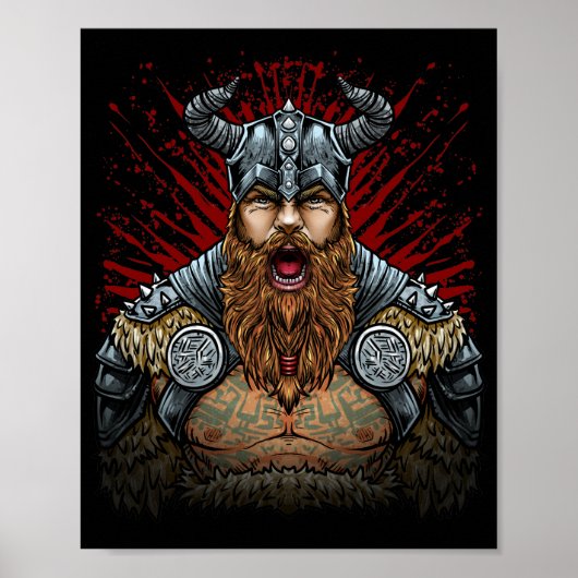 Viking Battle Cry Poster (Voorkant)