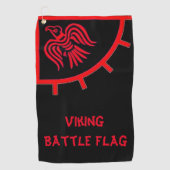 Viking Battle Flag Golf Towel Golfhanddoek (Voorkant)