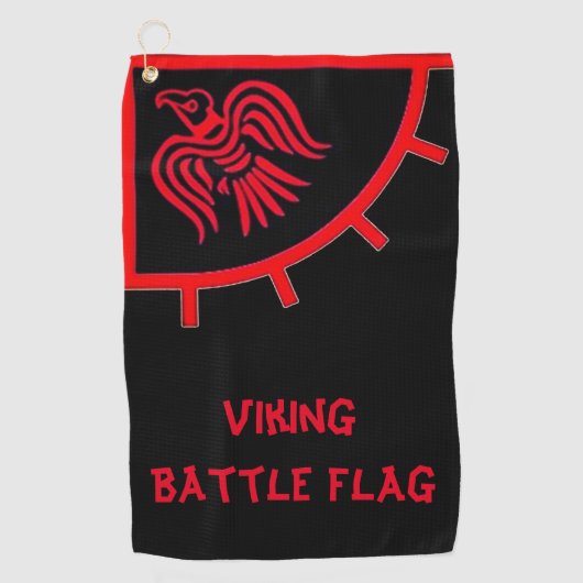 Viking Battle Flag Golf Towel Golfhanddoek (Voorkant)