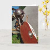 Viking Battle Gear, wenskaart Kaart (Gele Bloem)