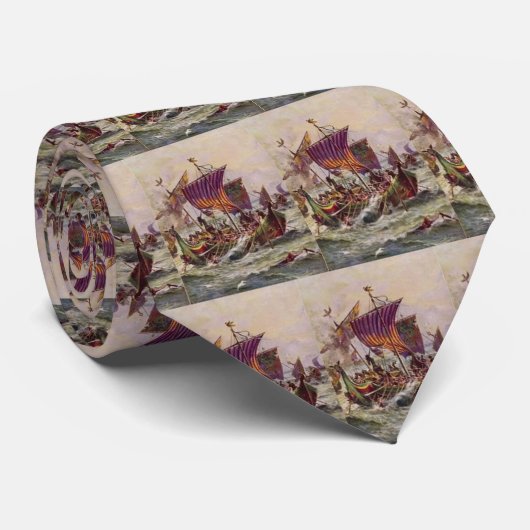 Viking Battle in Zee Stropdas (Opgerold)