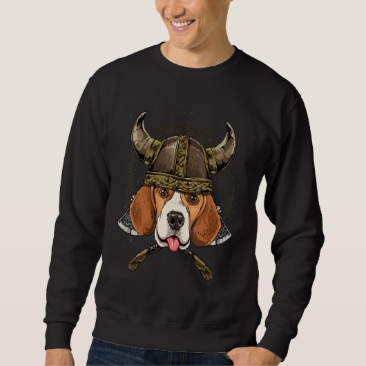 Viking Beagle Renaissance Norse Pagan Valhalla Pet Trui (Voorkant)
