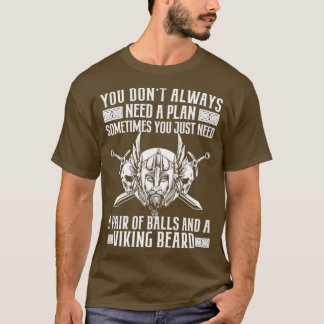 Viking Beard en Balls T-shirt