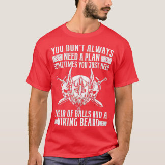 Viking Beard en Balls T-shirt