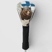 Viking Beer, Arctic Fox Art Nouveau Golfheadcover (Voorkant)