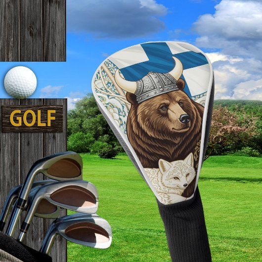 Viking Beer, Arctic Fox Art Nouveau Golfheadcover
