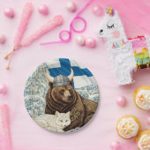 Viking Beer, Arctic Fox Art Nouveau Papieren Bordje (Feest)