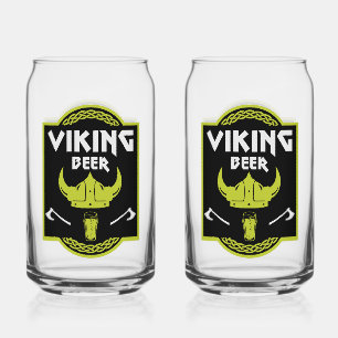 Viking Beer Drinker Blikvorm Glas