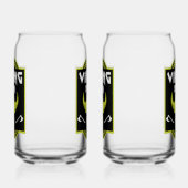 Viking Beer Drinker Blikvorm Glas (Rechts)